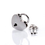 Silver Mini Heart Lock