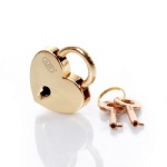Gold Mini Heart Lock
