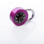 50mm electrophoresis  purple case black dial combo lock