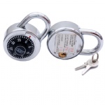 50mm Wide Combination Dial Padlock with key