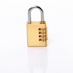 40mm high quality brass combinatoin padlock with 4 dials