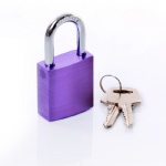 40mm high quality purple colored aluminium padlock