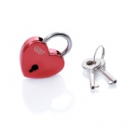 AJF small shiny red heart lock