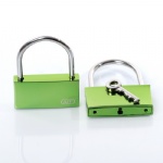 AJF natural eelectrophoretic green square lock for festival gift,souvenir or lovers