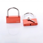 AJF electrophoretic orange square lock for festival gift,souvenir or lovers