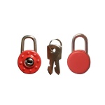 AJF red mini circle diary lock