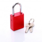 AJF Newest High quality red aluminium key lock safe