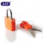 AJF Colored Plastic Coated Padlock Travel Luggage Padlocks Lock with 2 Keys