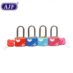 AJF Colored concentric lock long shackle love lock silicon cover padlock