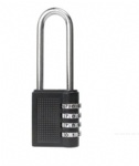 AJF black changeable long shackle combination 4 digits gym locker lock digital combo lock