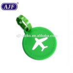 AJF The new candy color creative PVC hang card soft plastic silicone luggage tags