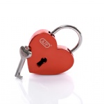 Orange Heart Lock